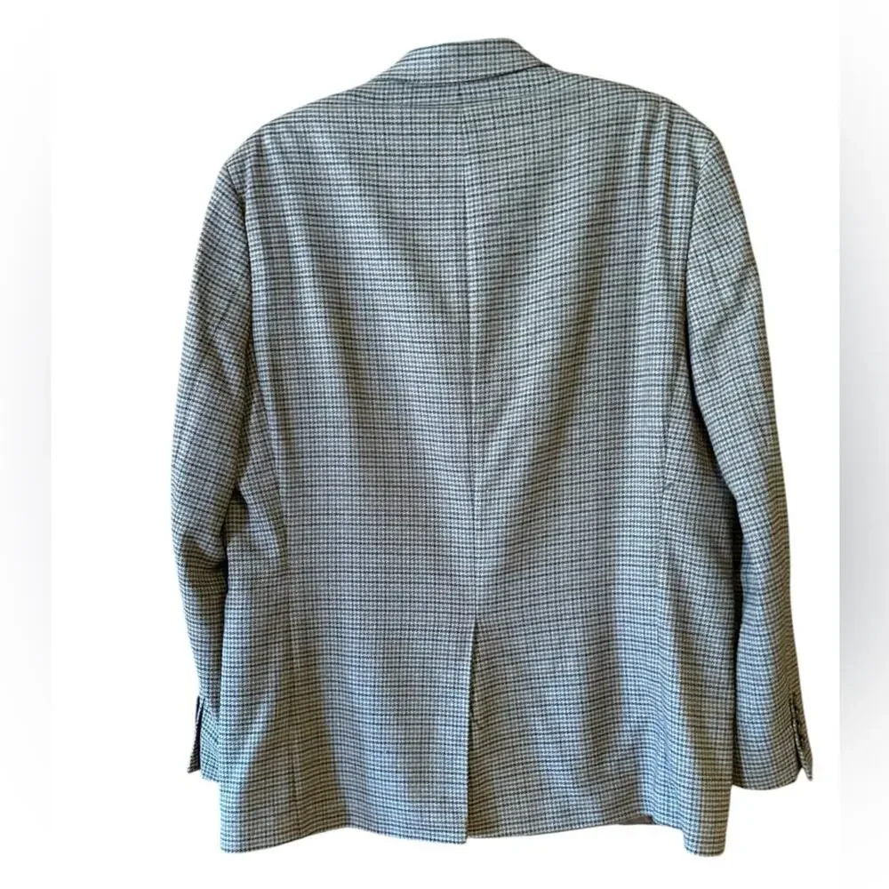 Lauren Ralph Lauren Classic Houndstooth Check Men's 42R Blazer EarthTones